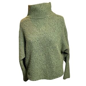 Funnel neck boucle sweater